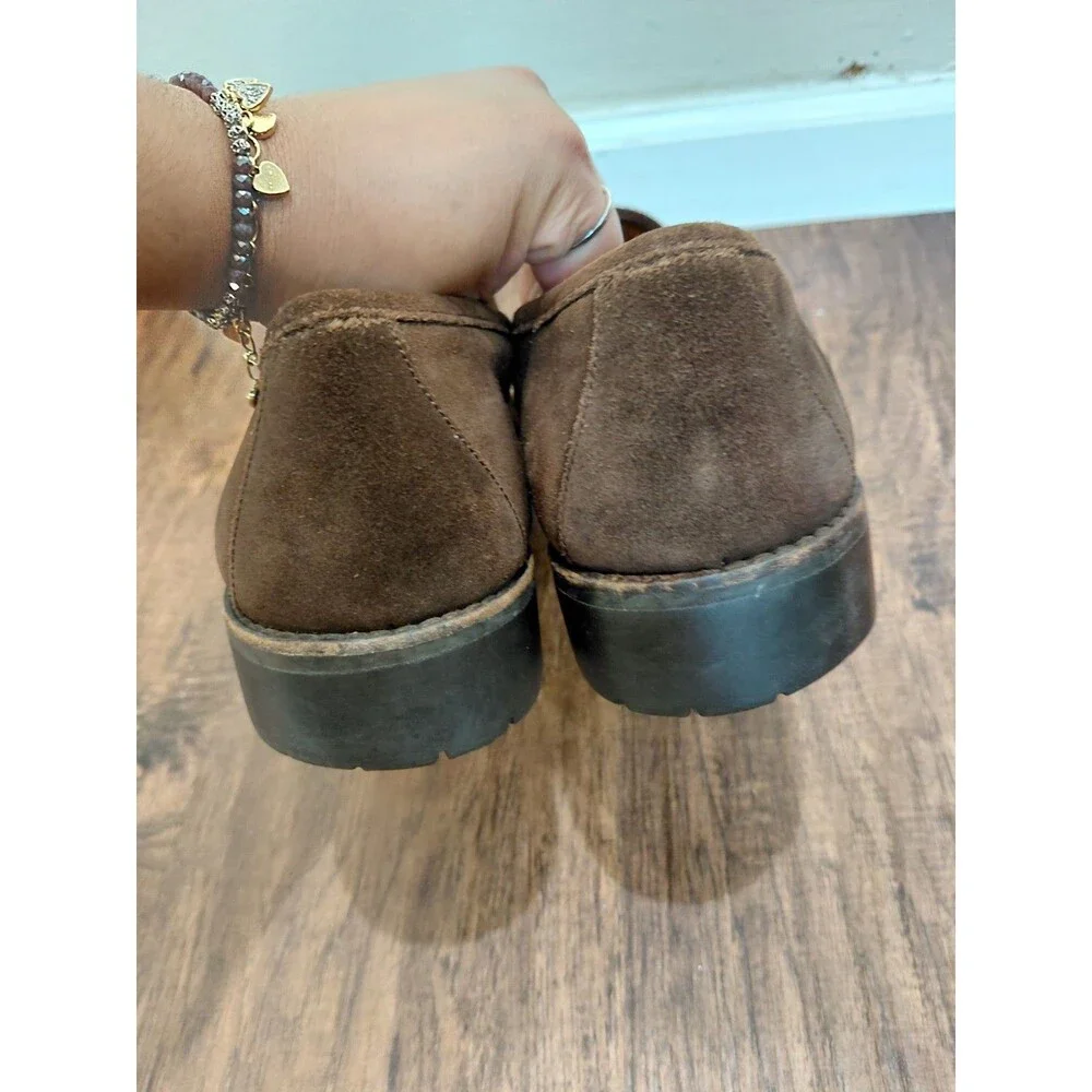 GUCCI Men's Brown Suede Loafers Shoes Size 13.5 US Made in Italy
